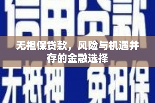 无锡无担保贷款，风险与机遇并存的金融选择