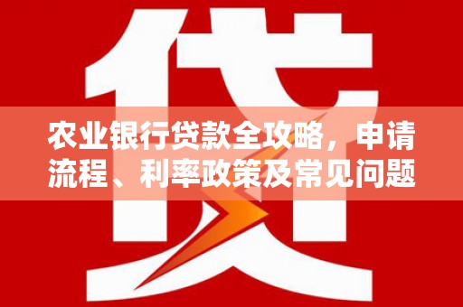 无锡农业银行贷款全攻略，申请流程、利率政策及常见问题解析