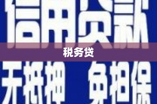 无锡税务贷