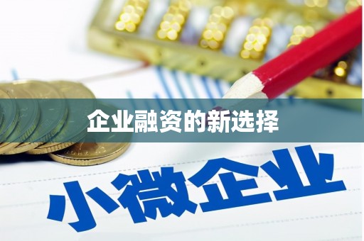 无锡企业融资的新选择