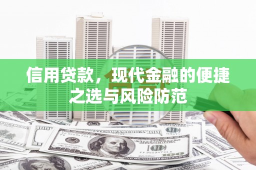 无锡信用贷款，现代金融的便捷之选与风险防范