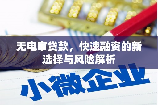 无锡无电审贷款，快速融资的新选择与风险解析