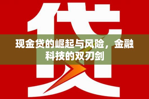 无锡现金贷的崛起与风险，金融科技的双刃剑
