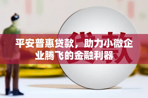 无锡平安普惠贷款，助力小微企业腾飞的金融利器