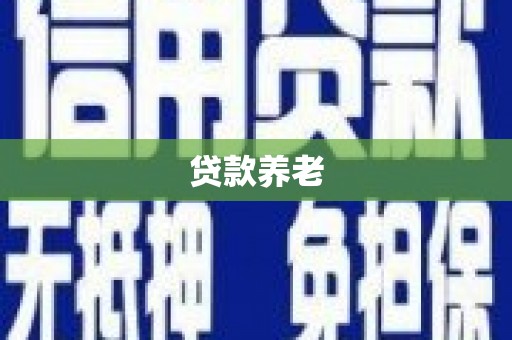无锡贷款养老