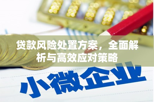 无锡贷款风险处置方案，全面解析与高效应对策略