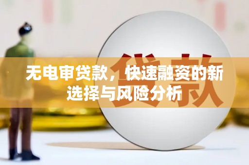 无锡无电审贷款，快速融资的新选择与风险分析