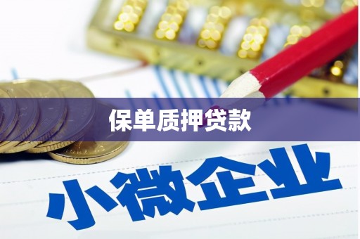 无锡保单质押贷款