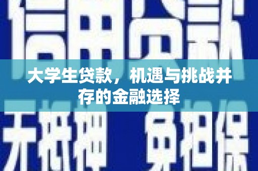 无锡大学生贷款，机遇与挑战并存的金融选择