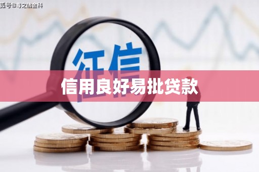 无锡信用良好易批贷款