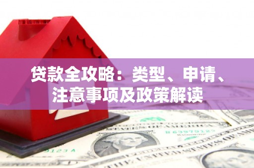 无锡贷款全攻略：类型、申请、注意事项及政策解读