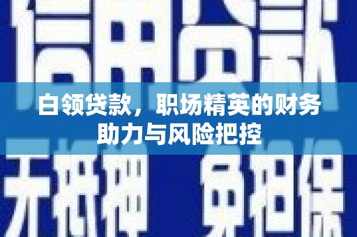 无锡白领贷款，职场精英的财务助力与风险把控